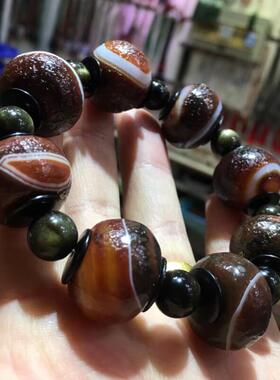 天然缠丝玛瑙手链手把