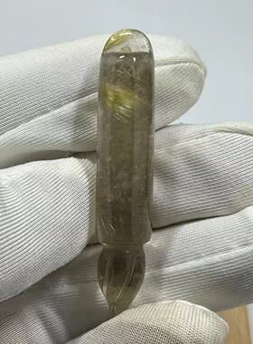 发晶钛晶文昌笔状元笔吊坠