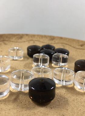 天然白水晶茶水晶算盘珠散珠单珠