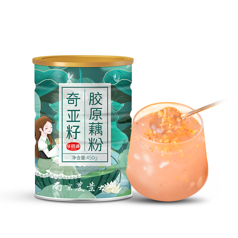 奇亚籽桂花坚果藕粉羹营养早餐代餐食品纯罐装孕妇官方旗舰店