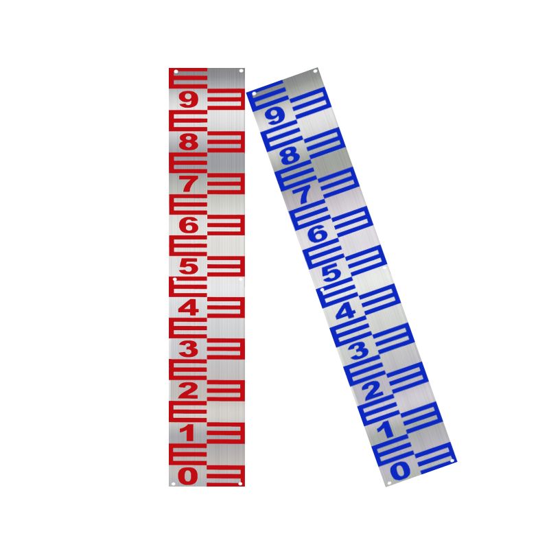 不锈钢水位尺蚀刻烤漆水位标尺水库水尺板标识高程牌刻度尺耐腐蚀-图3