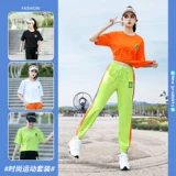 Летний хлопковый комплект, танцующий спортивный костюм