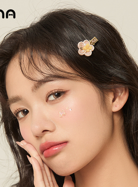 ona花朵甜美少女感发夹女
