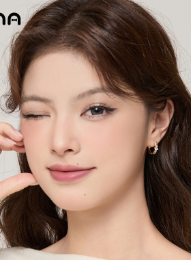 ONA精致扭结圈圈耳环女