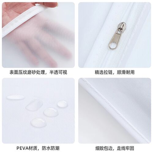衣服防尘罩挂衣袋衣物防尘袋西装挂式长款羽绒服家用透明大衣袋子 - 图2