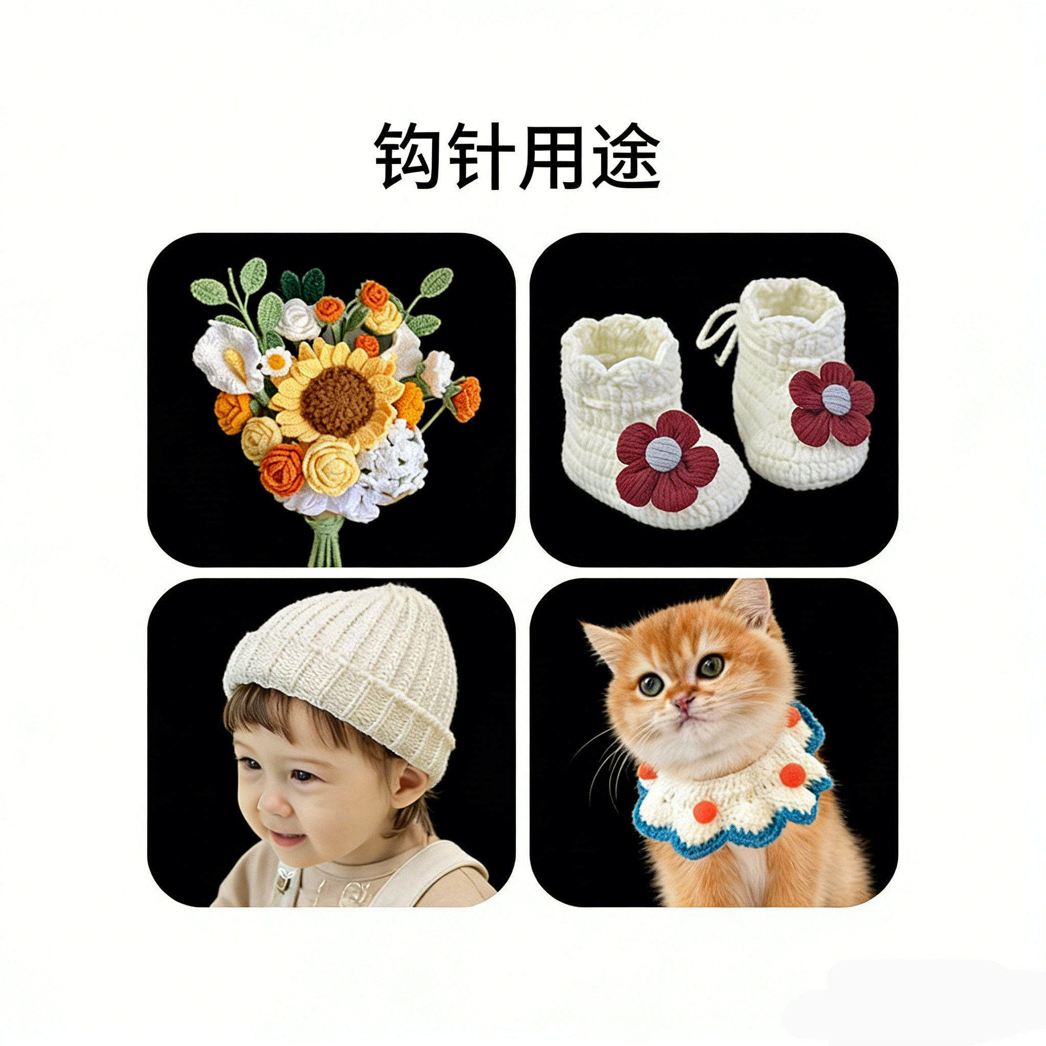 毛线钩针工具全套毛衣手工勾针围巾铝合金软柄diy编织材料包钩针,淘宝优惠券,粉丝福利购,淘宝优惠卷