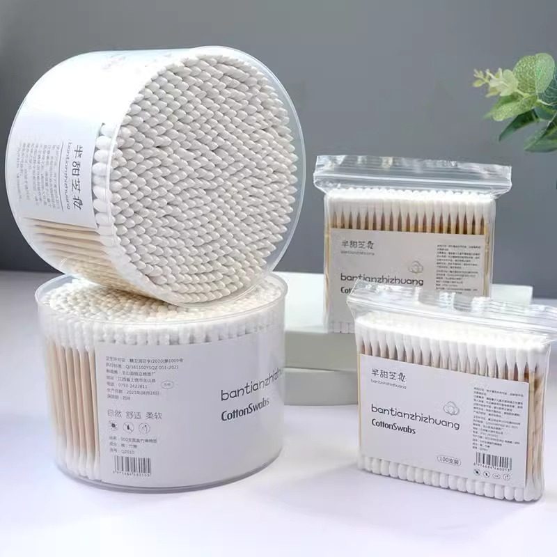 朋意双头棉签掏耳朵化妆一次性卫生棉棒小细尖头挖耳勺棉花棒用,淘宝优惠券,粉丝福利购,淘宝优惠卷