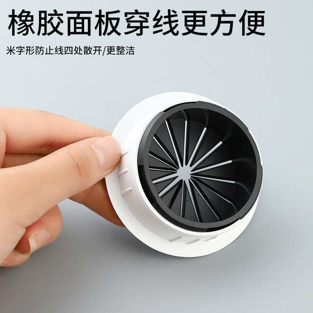 Computer desk book desktop desktop computer wire hole cover threading ...