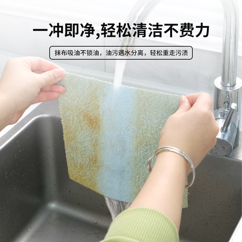 抹布厨房一次性懒人抹布加厚可水洗洗碗布干湿两用抽取式百洁布 - 图1