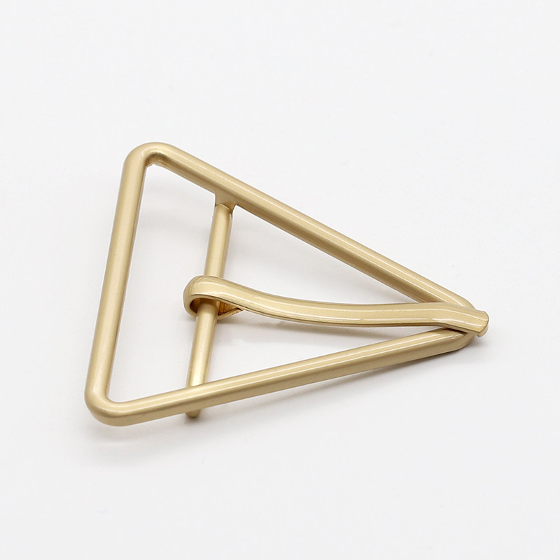 三角形金属腰带调节扣三档针扣日字扣女大衣外套腰带装饰五金配件 - 图3