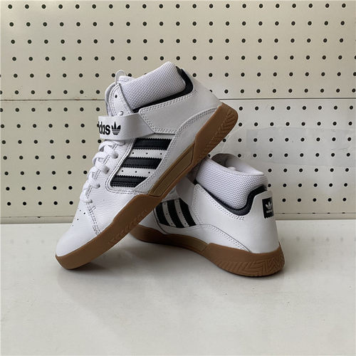 Adidas阿迪达斯男鞋三叶草VRX MID中帮透气休闲板鞋EE6233 - 图1