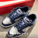 Nike DunkLow ເກີບຜ້າໃບຜູ້ຊາຍໃສ່ເກີບຕໍ່າສຸດທີ່ສະດວກສະບາຍແລະອະເນກປະສົງທີ່ບໍ່ເລື່ອນໄດ້ທົນທານຕໍ່ເກີບເກີບຜູ້ຊາຍສີຟ້າສີຂີ້ເຖົ່າ IB3079-400