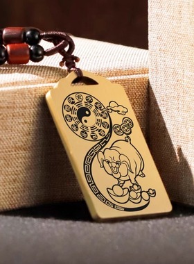 属相猪守护神吊坠项链挂件坠定制