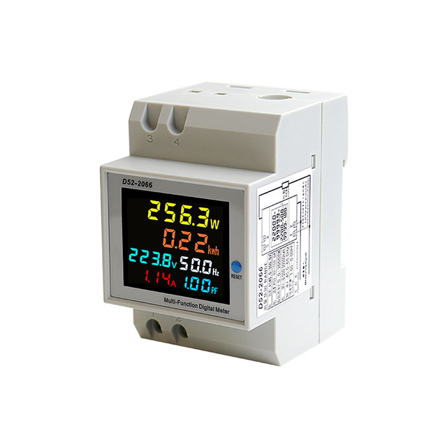 Electric meter digital display multi-function measurement single-phase household instrument