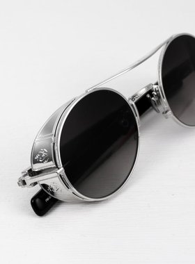 日本MATSUDA松田男复古圆框墨镜