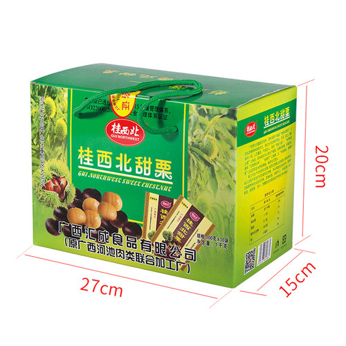 广西特产桂西北甜栗节日礼盒栗子开袋即食去壳板栗办公室休闲零食 - 图0