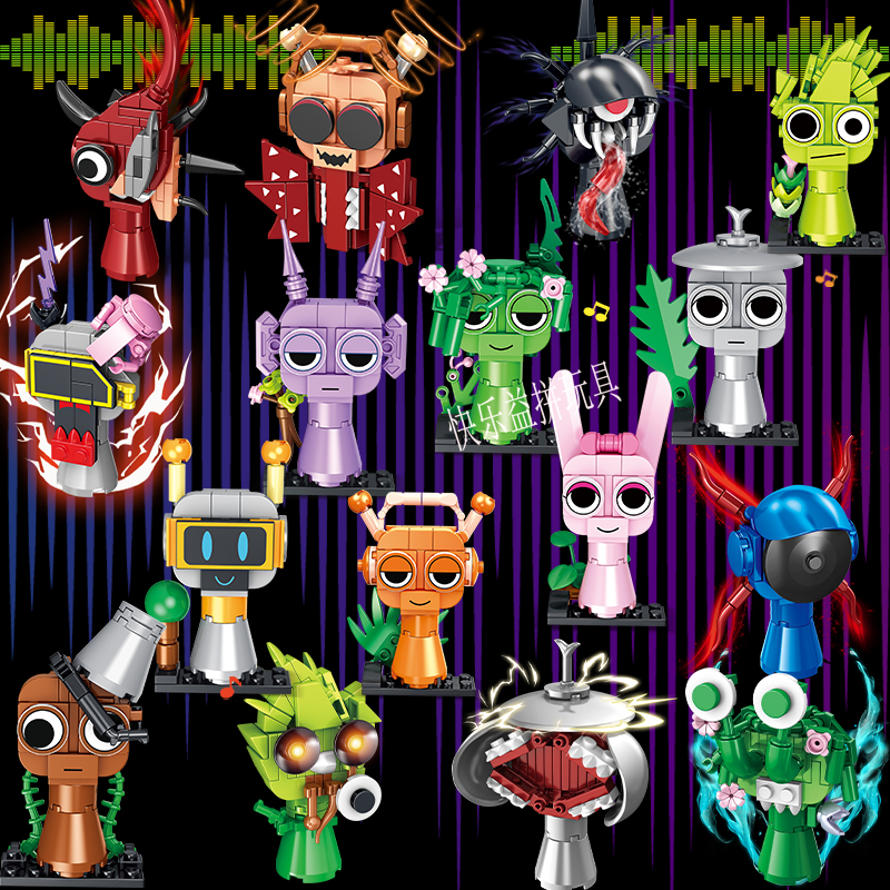 2025新款Sprunki节奏盒子全套人仔积木桌面小摆件男女孩机构礼品 - 图0