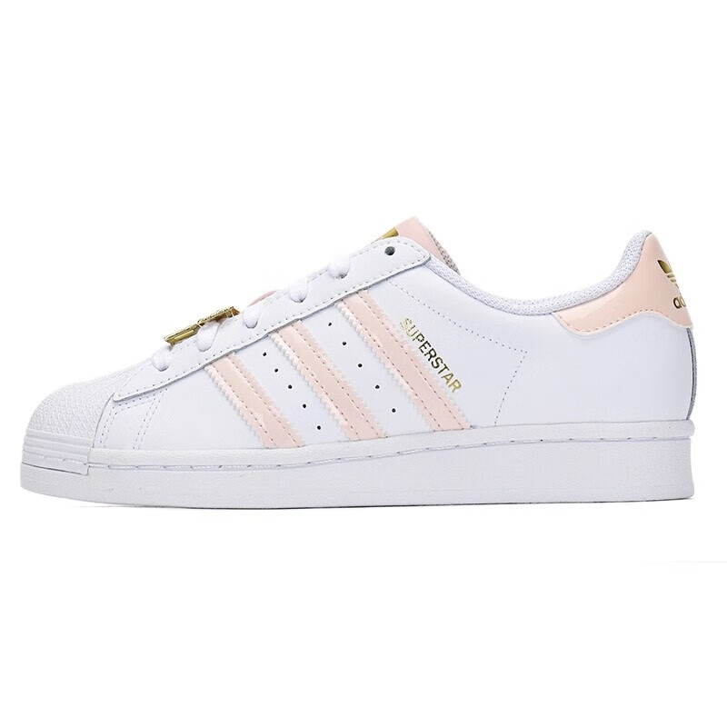 Adidas阿迪达斯三叶草女鞋SUPERSTAR W经典贝壳头休闲板鞋 H03910-图3