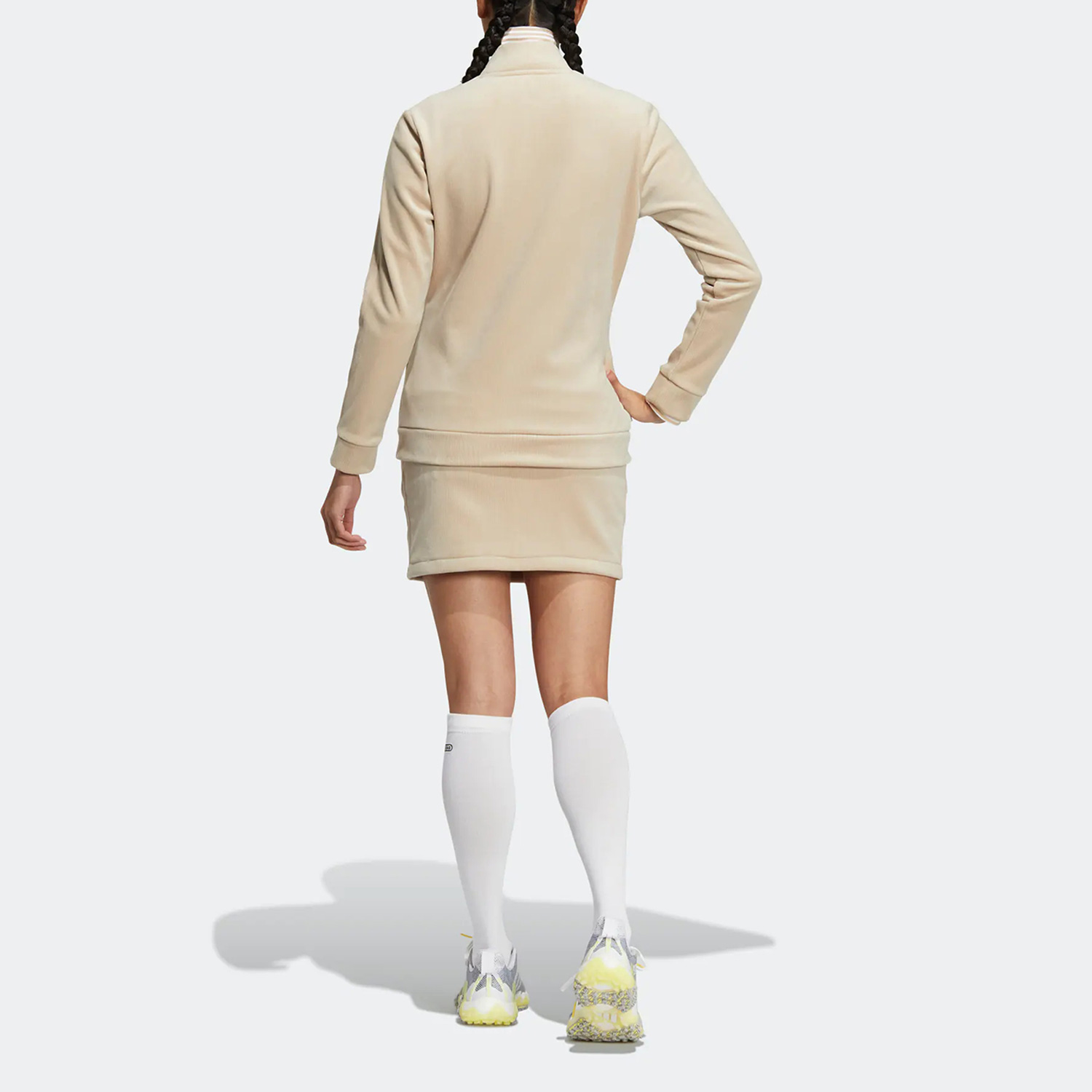 Adidas阿迪达斯女装2023新款两件套高尔夫服装外套短裙套装HI1498