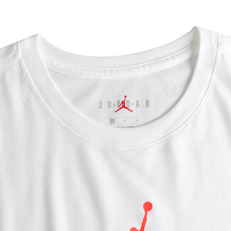 Nike耐克短袖男新款JORDAN篮球运动服透气休闲圆领T恤BQ6741-101 - 图1