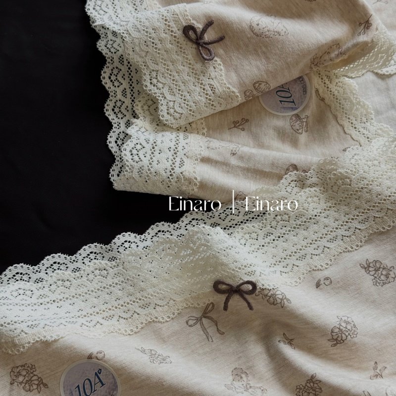 Einaro新款内裤女生纯棉10A抗菌加长裆女中腰蕾丝花边三角裤三条,淘宝优惠券,粉丝福利购,淘宝优惠卷