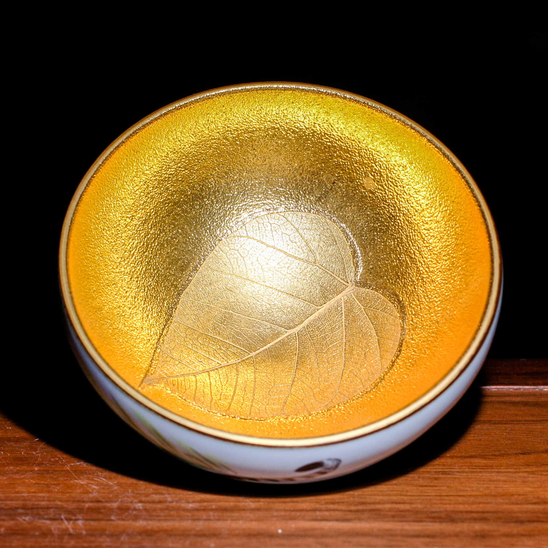 Cai Zhiqiang hand-painted Konoha Jianzhan tea cup owner cup single cup high-end gift box tea furniture household gift gift bonus cash pingkou