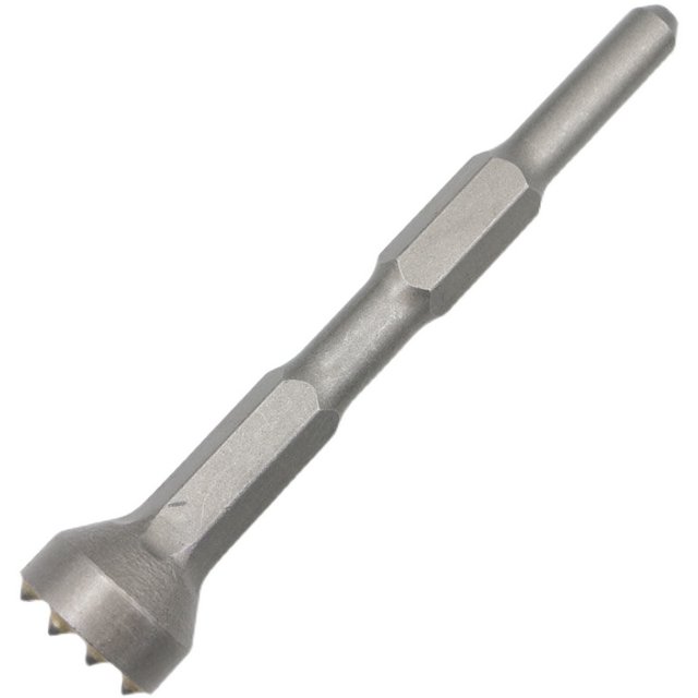 Flower hammer chisel hair head drill bit cement concrete wall litchi surface electric pick electric hammer integrated alloy hair beater magic weapon