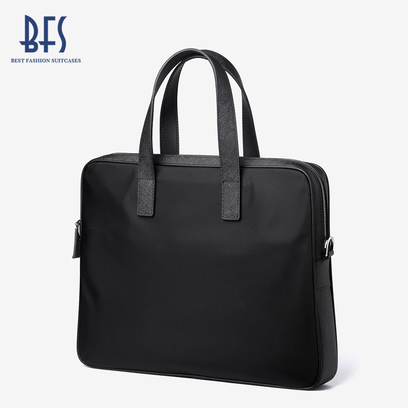 bfs男商务简约手提帆布13寸公文包 bfs男士包袋