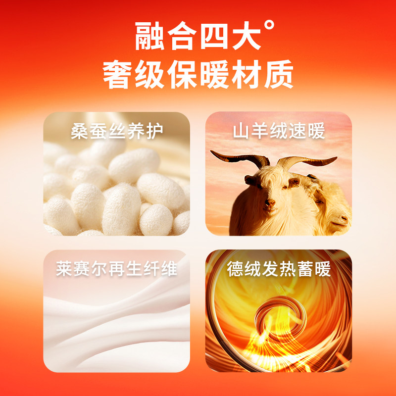 羊绒蚕丝保暖内衣女士冬季无痕隐形德绒内搭加绒加厚秋衣秋裤套装,淘宝优惠券,粉丝福利购,淘宝优惠卷