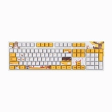 Black Jue Fluffy Wired Mechanical Keyboard Cherry Cherry Keycap E -Sports Typling