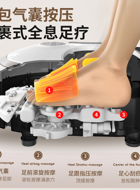 足疗机按摩器全自动揉捏家用一体高端疗仪腿足部经络疏通电动脚底