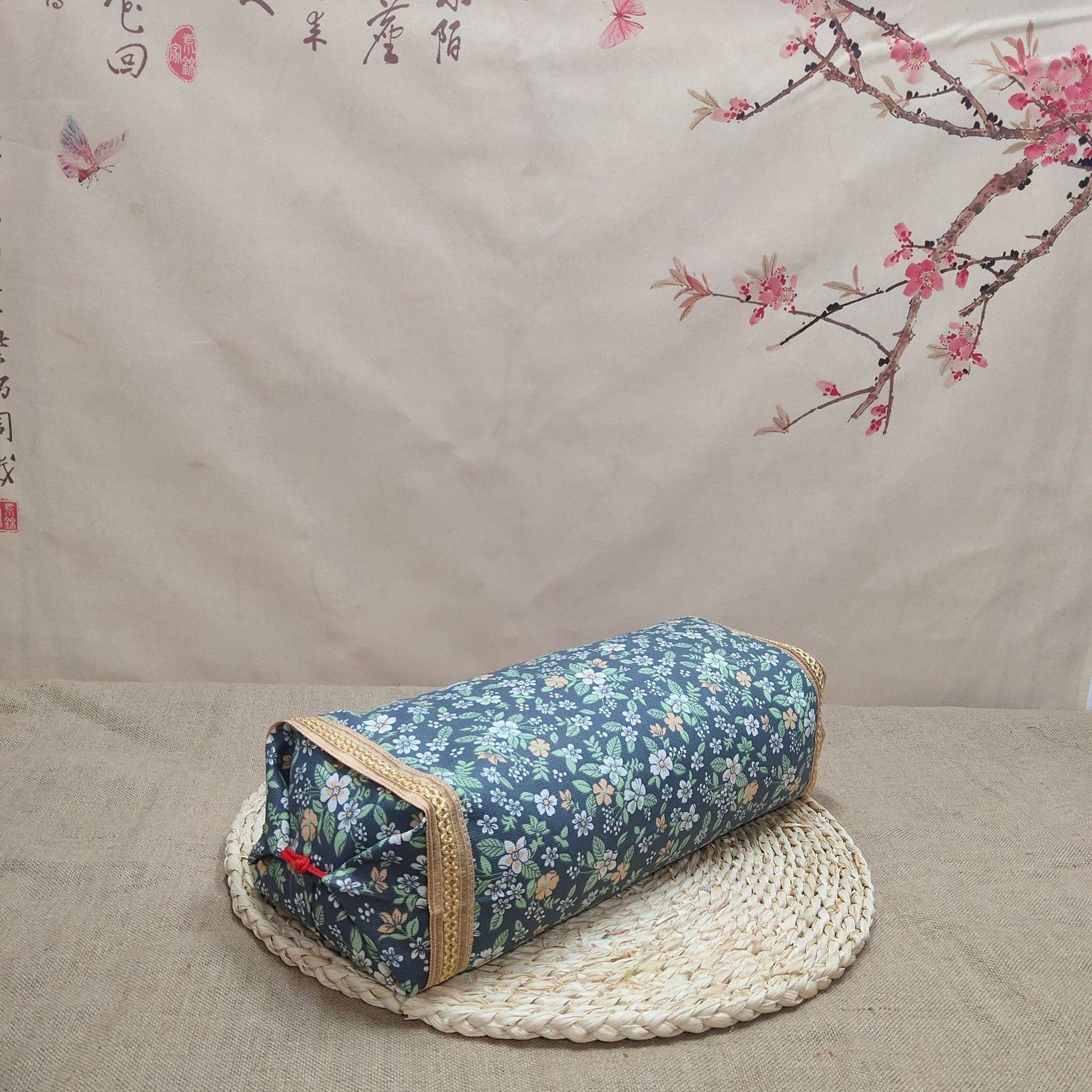 红盘扣宫廷棉粗布枕套枕头套花椒籽荞麦决明子艾草花草枕芯套颈枕,淘宝优惠券,粉丝福利购,淘宝优惠卷