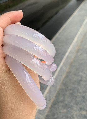 包邮/天然紫冰透玛瑙玉髓手镯改款精工细作各种款式猫爪狐狸兔子