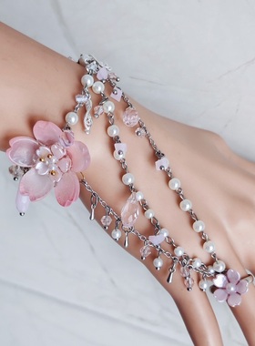 暗河传杨雨潼同款花朵戒指手链医