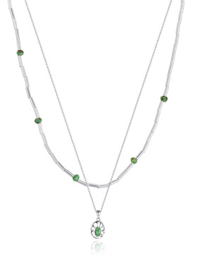 alps otome/乙女 2026年新款轻奢感叠戴竹节百搭吊坠胸链ins包邮