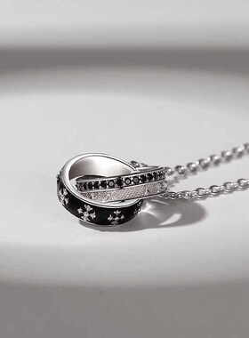 男士项链潮牌嘻哈百搭轻奢小众吊坠男款配饰七夕送男友2026年新款