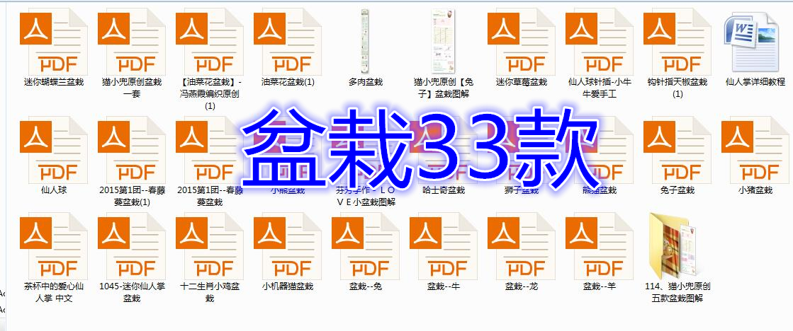 花卉花束盆栽系列88款钩针图解钩针编织教程毛线钩织玩偶电子图解 - 图0