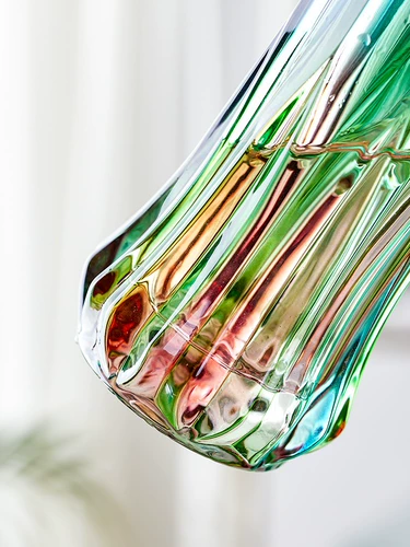 Интернет-знаменитости, хрустальная стеклянная ваза, скандинавская гостиная, цветочная композиция, легкие роскошные украшения, большие, поднятые водой, прозрачные креативные украшения для рабочего стола