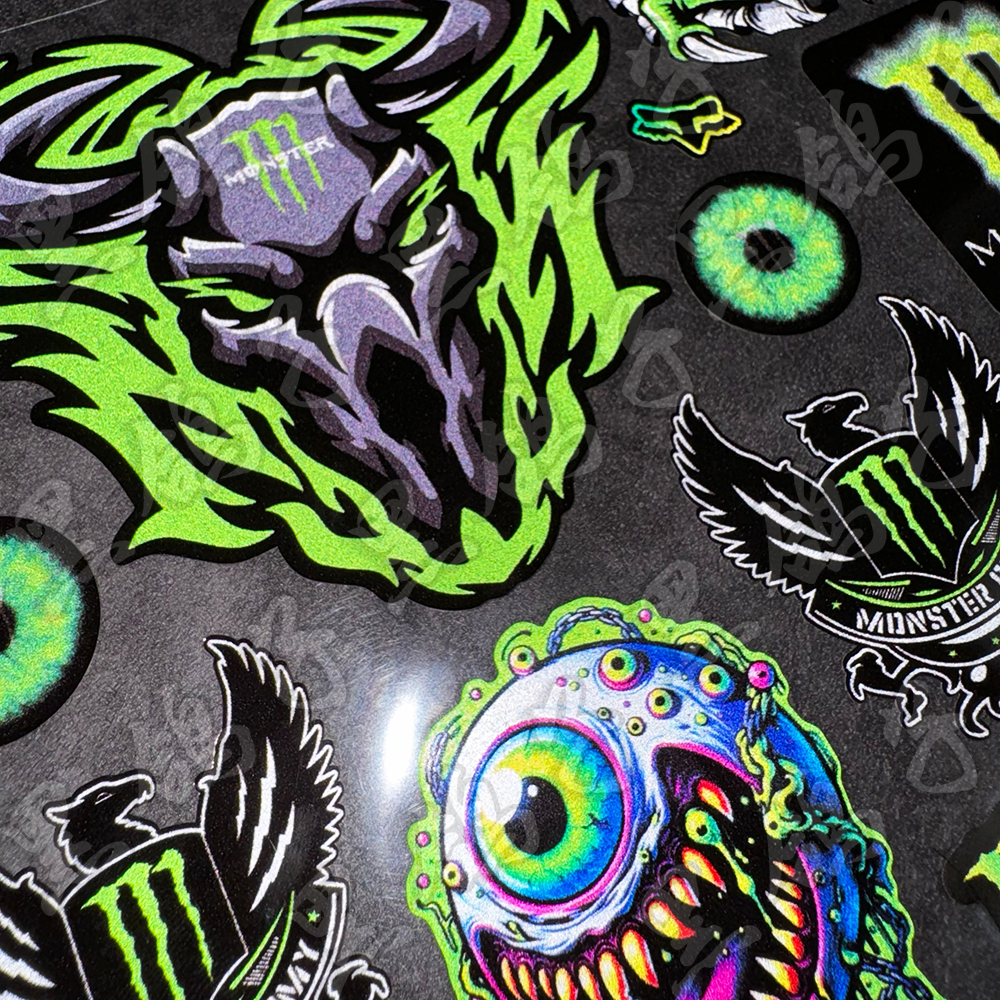 反光鬼爪魔爪摩托车拉花贴画头盔贴花电动车贴纸滑雪板装饰版画,淘宝优惠券,粉丝福利购,淘宝优惠卷