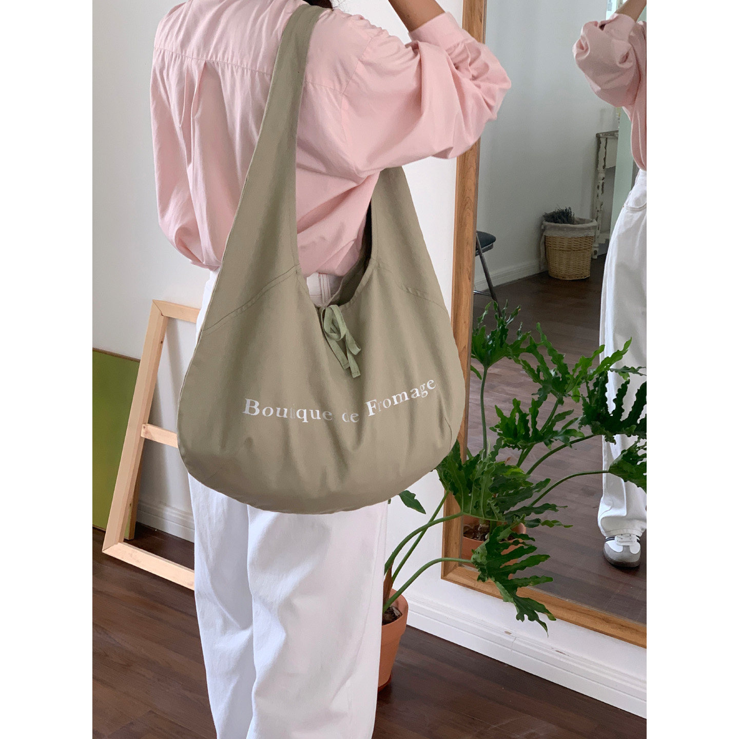 定制款~大容量单肩斜挎帆布包女韩系松弛感帆布袋通勤慵懒风包包,淘宝优惠券,粉丝福利购,淘宝优惠卷