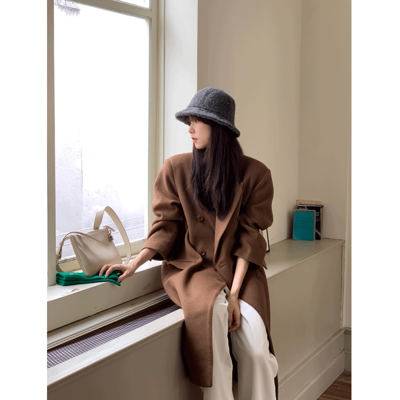 芝士商店~羊毛卷边渔夫帽女冬季休闲帽子显脸小盆帽灰色千金礼帽,淘宝优惠券,粉丝福利购,淘宝优惠卷