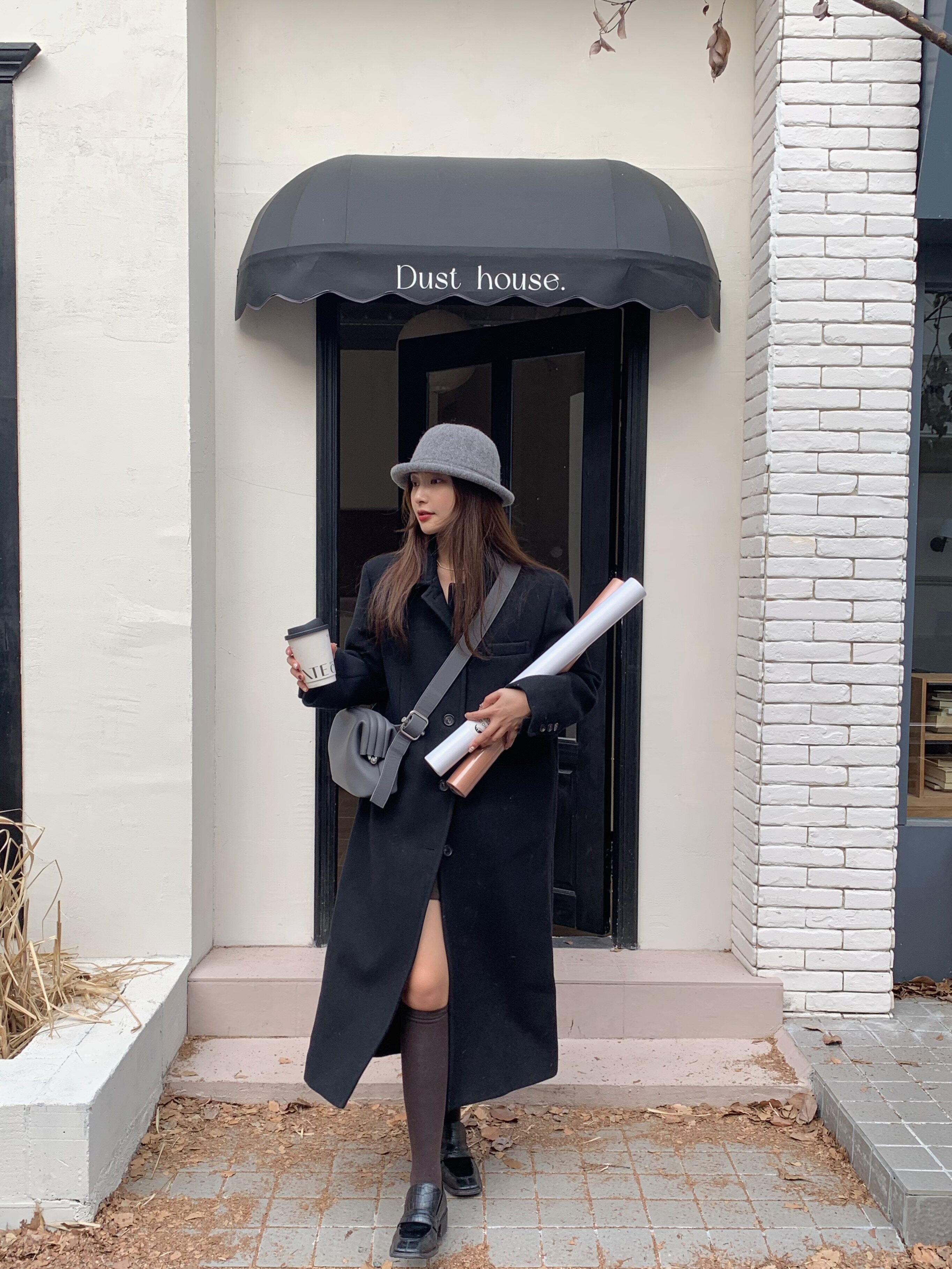 芝士商店~卷边羊毛渔夫帽女秋冬高级感帽子显脸小礼帽圆顶盆帽ins