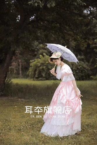 Ретро замок, антикварное розовое свадебное платье, кружевной наряд маленькой принцессы, новая коллекция, французский стиль