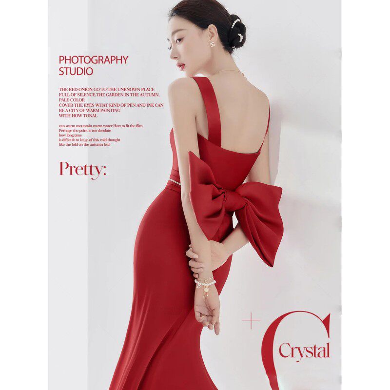 新款影楼主题旅拍时尚情侣写真婚纱 耳夲礼服/晚装