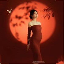 Shadow Building New Chinese State Wind Pregnant Woman Photo Knit dress with dress and dress Temperament Mommy Writing True Art Photography Costume