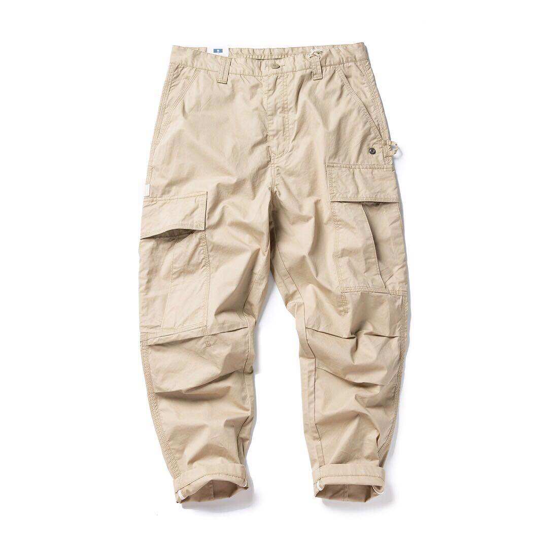 秋季余文乐ins潮牌工装裤男九分裤 左灿休闲裤