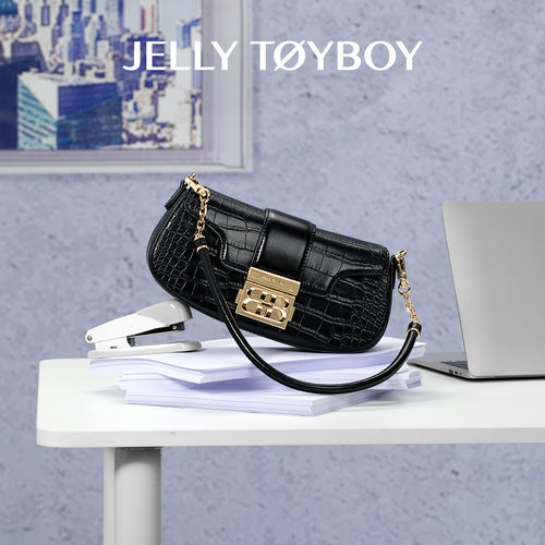 JTB摇摇包.女包包礼物高级轻奢小众单肩斜挎包新款通勤白色腋下包 - 图2