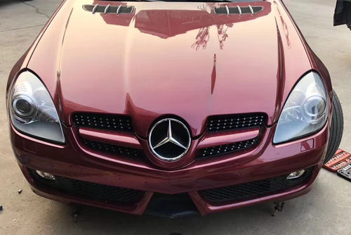 适用于08-10奔驰SLK级 R171 SLK200 300 350 SLK55改装满天星中网 - 图2