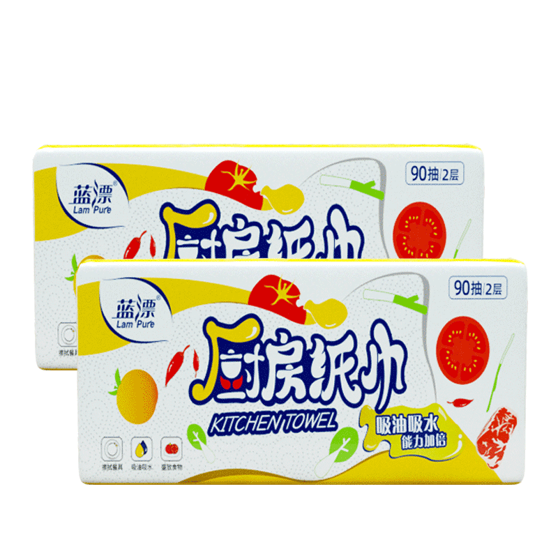 厨房用纸吸油吸水抽纸厨房适用纸吸水纸厨房纸巾吸水吸污渍用抽纸