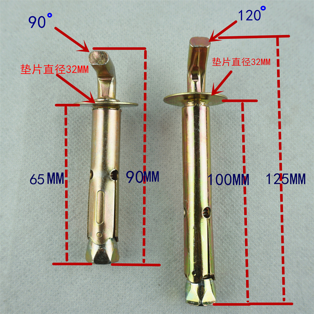 美的海尔电热水器挂钩猴年精品膨胀螺丝墙挂重型螺栓螺钉两个包邮